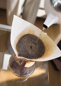 Free drip coffee image, public domain drink CC0 image.