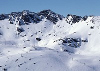 Winter Landscape In Mountains With Snow