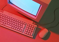 Free red computer image, public domain CC0 photo.