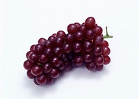 Red Grape Isolated On White