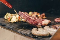 Free barbecue grilling meat image, public domain food CC0 photo.