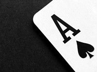 Free playing card aesthetic image, public domain CC0 photo.