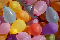 Free colorful latex balloon image, public domain decoration CC0 photo.