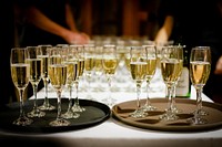 Free champagne sparkling wine image, public domain celebration and alcoholic drinks CC0 photo.