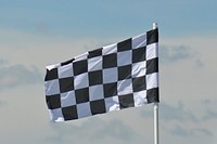 Free race car flag public domain CC0 photo.