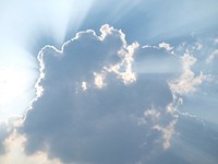Sky with clouds. Free public domain CC0 photo.