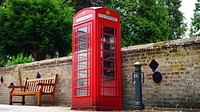 Free red telephone box image, public domain CC0 photo.