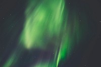 Northern lights sky, green aurora, free public domain CC0 photo.