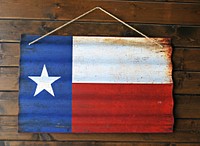 Free Texas State flag image, public domain wall CC0 photo.