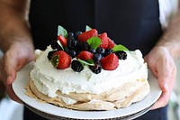 Free pavlova tropical dessert image, public domain CC0 photo.