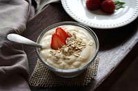 Free breakfast yogurt images, public domain food CC0 photo.