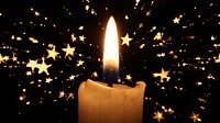 Free Christmas candle image, public domain holiday CC0 photo.