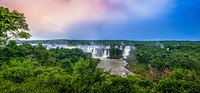 Free waterfall, nature background, public domain CC0 photo.