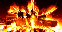 Free closeup on bonfire photo, public domain CC0 image.