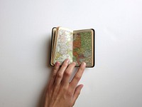 Small atlas book, free public domain CC0 image.