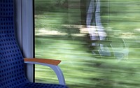 Free bus seat, motion photo, public domain transportation CC0 image.