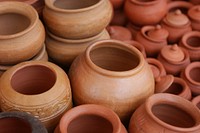 Clay pots, free public domain CC0 photo