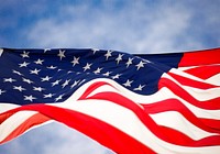 Free American flag image, public domain CC0 photo.