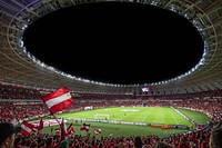 Free soccer field, stadium image, public domain sports CC0 photo.