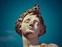 Statue at Benrath Castle, free public domain CC0 image.