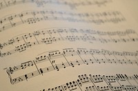 Free musical note paper image, public domain music CC0 photo.