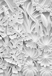 Free wall texture, white floral photo, public domain abstract CC0 image.