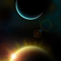 Free aesthetic space background, public domain CC0 photo.