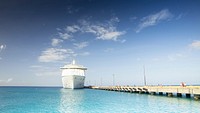 Free cruise ship at dock image, public domain CC0 photo.