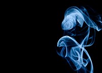 Smoke on black background, free public domain CC0 image.