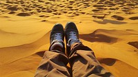 Free traveler in desert image, public domain adventure CC0 photo.