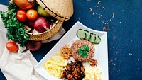 Free Thai rice menu image, public domain food CC0 photo.