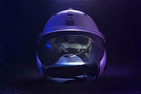 Helmet with black background, free public domain CC0 photo