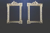 Free gold frame photo, public domain wall CC0 image.