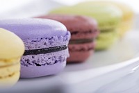 Free macaroons dessert background, public domain CC0 photo.