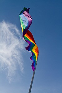 Free pride flag image, public domain LGBTQ CC0 photo.