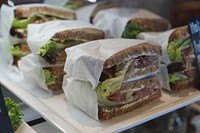 Free club sandwich image, public domain food CC0 photo.