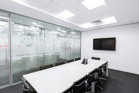 Free meeting room image, public domain design CC0 photo.