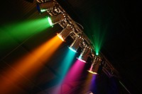 Free concert lighting image, public domain party CC0 photo.