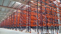 Free logistic warehouse photo, public domain factory CC0 image.