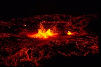 Free volcano lava photo, public domain CC0 image.