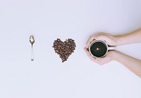 Free I love coffee image, public domain drink CC0 image.