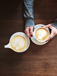 Free coffee in a cup image, public domain drink CC0 photo.