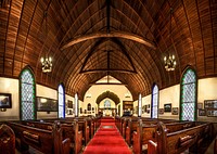 Free interior church photo, public domain religion CC0 image.