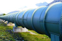 Free large blue pipeline image, public domain CC0 photo.