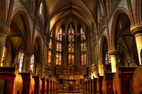 Inside a church, free public domain CC0 photo