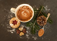 Free coffee during Christmas image, public domain drink CC0 image.