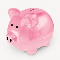 Piggy bank, finance isolated image on white background