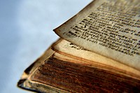 Free old ancient book closeup photo, public domain CC0 image.