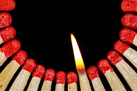 Free red matchstick image, public domain CC0 photo.