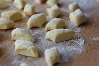 Free raw dough preparing image, public domain food CC0 photo.